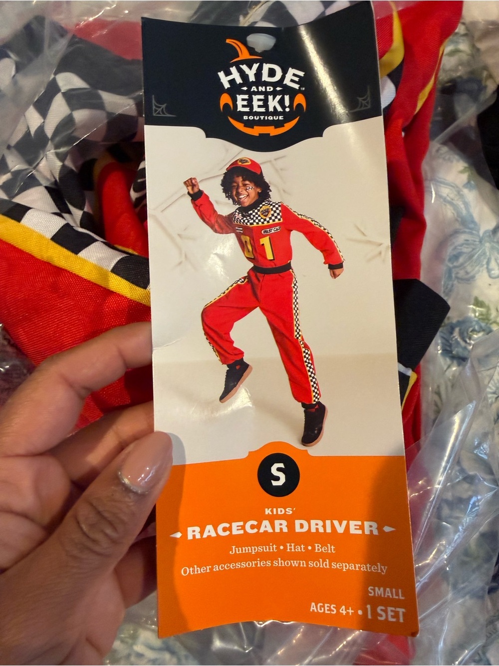 Hyde and Eek! Kids' Red Racecar Driver One-Piece Costume